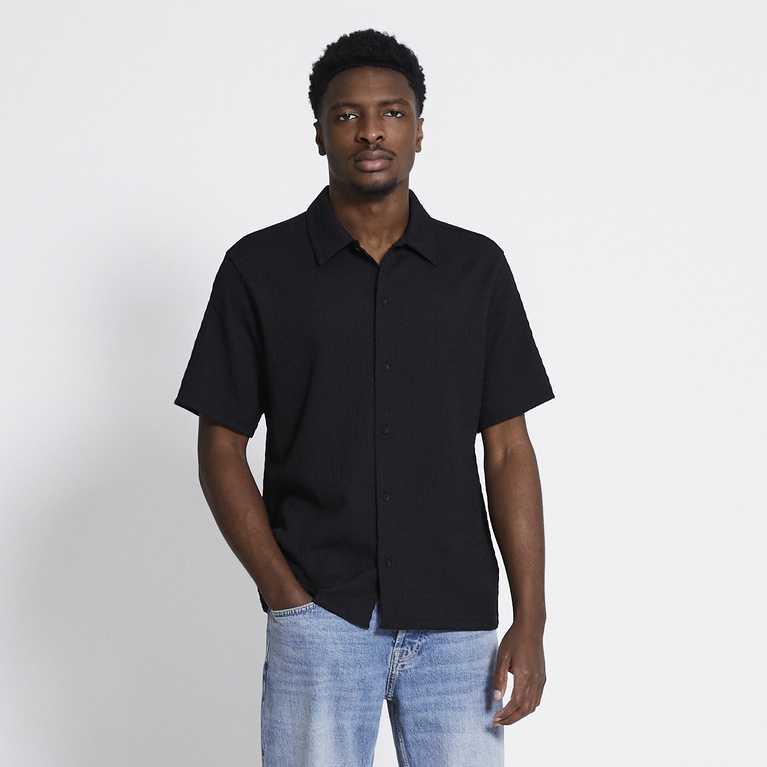 Short sleeve shirt "Steven Structure" Black